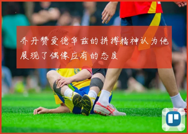 乔丹赞爱德华兹的拼搏精神认为他展现了偶像应有的态度