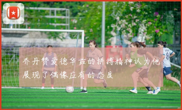 乔丹赞爱德华兹的拼搏精神认为他展现了偶像应有的态度
